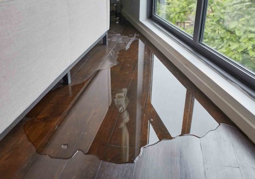 What happens if water gets under flooring?
