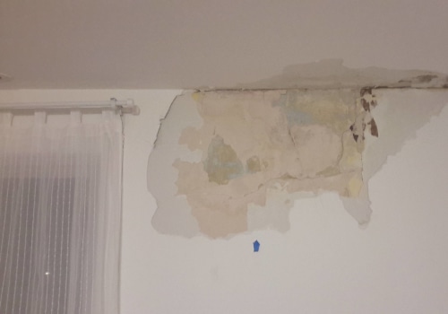 How do you fix water damaged plaster walls?